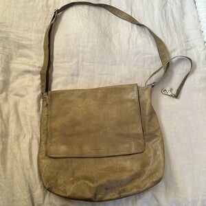 Rudsak collection leather crossbody messenger olive green